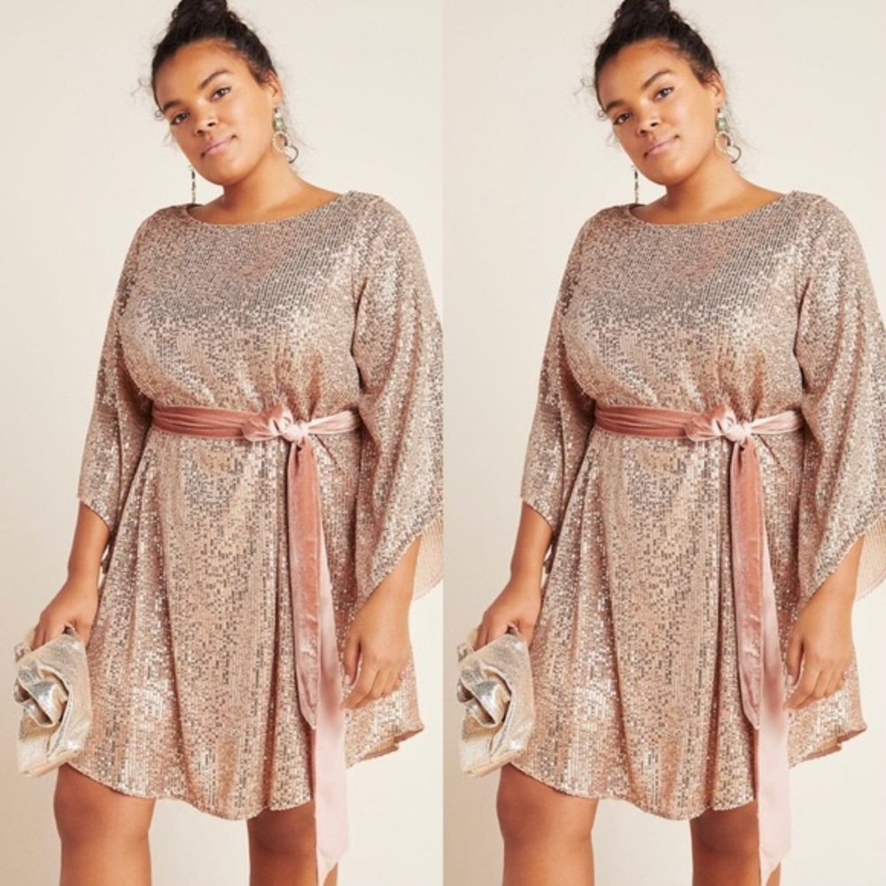 Anthropologie Starling Sequined Tunic - perfect for holiday parties!!